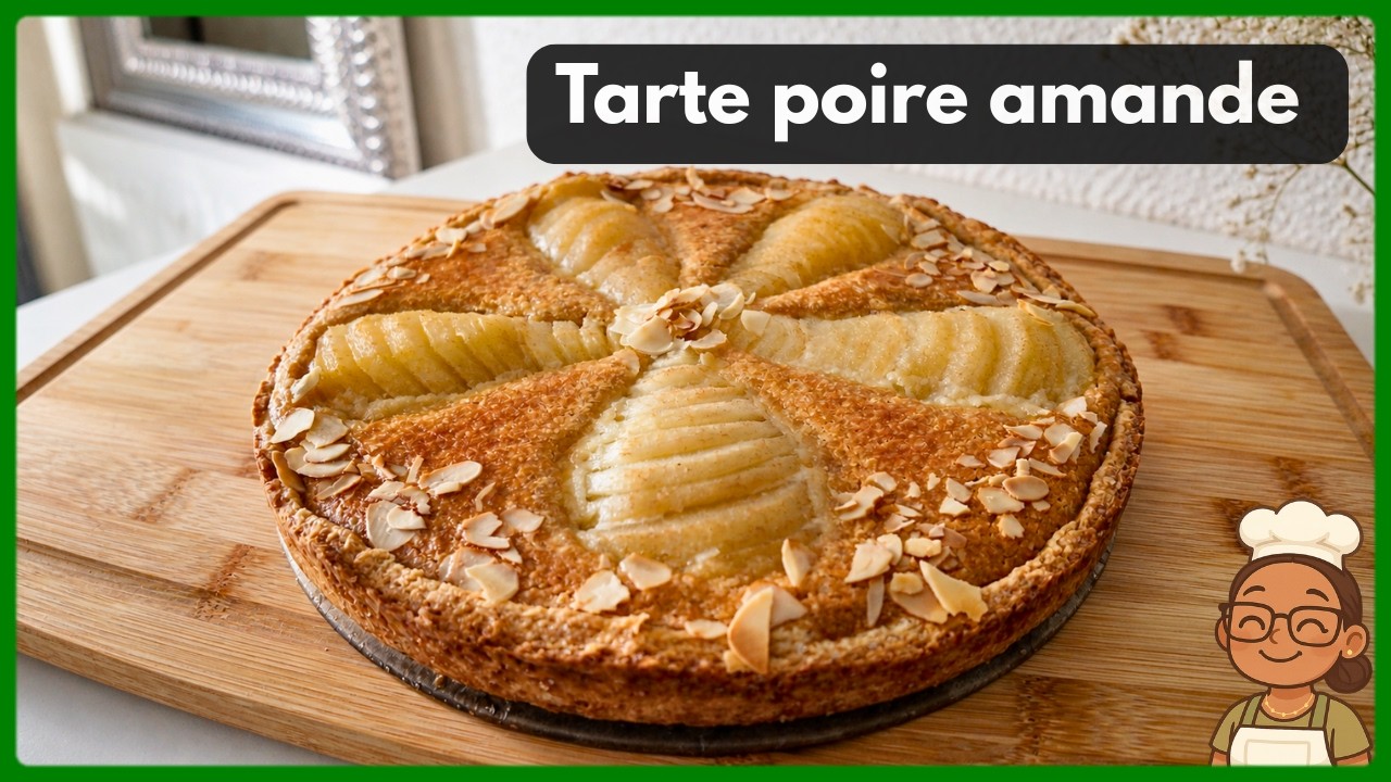 Tarte poire amande 🍐 petit budget & gourmande