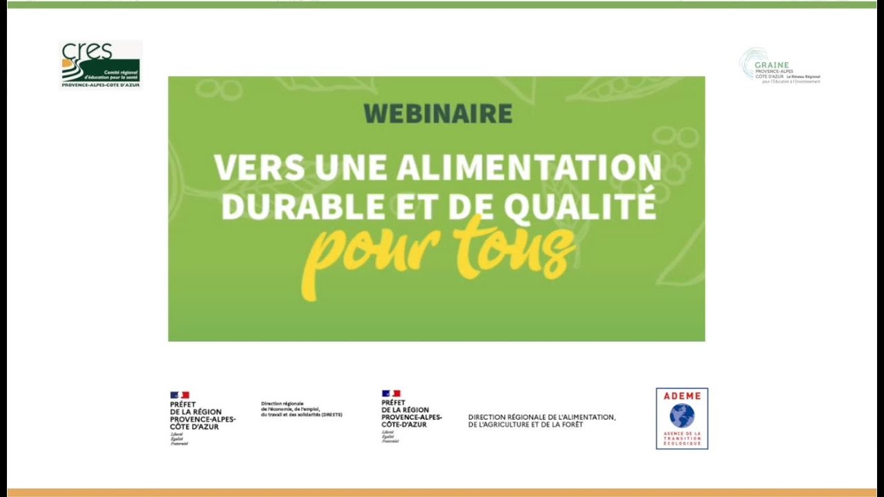 Webinaire 2025 : 4 enjeux de l'alimentation durable