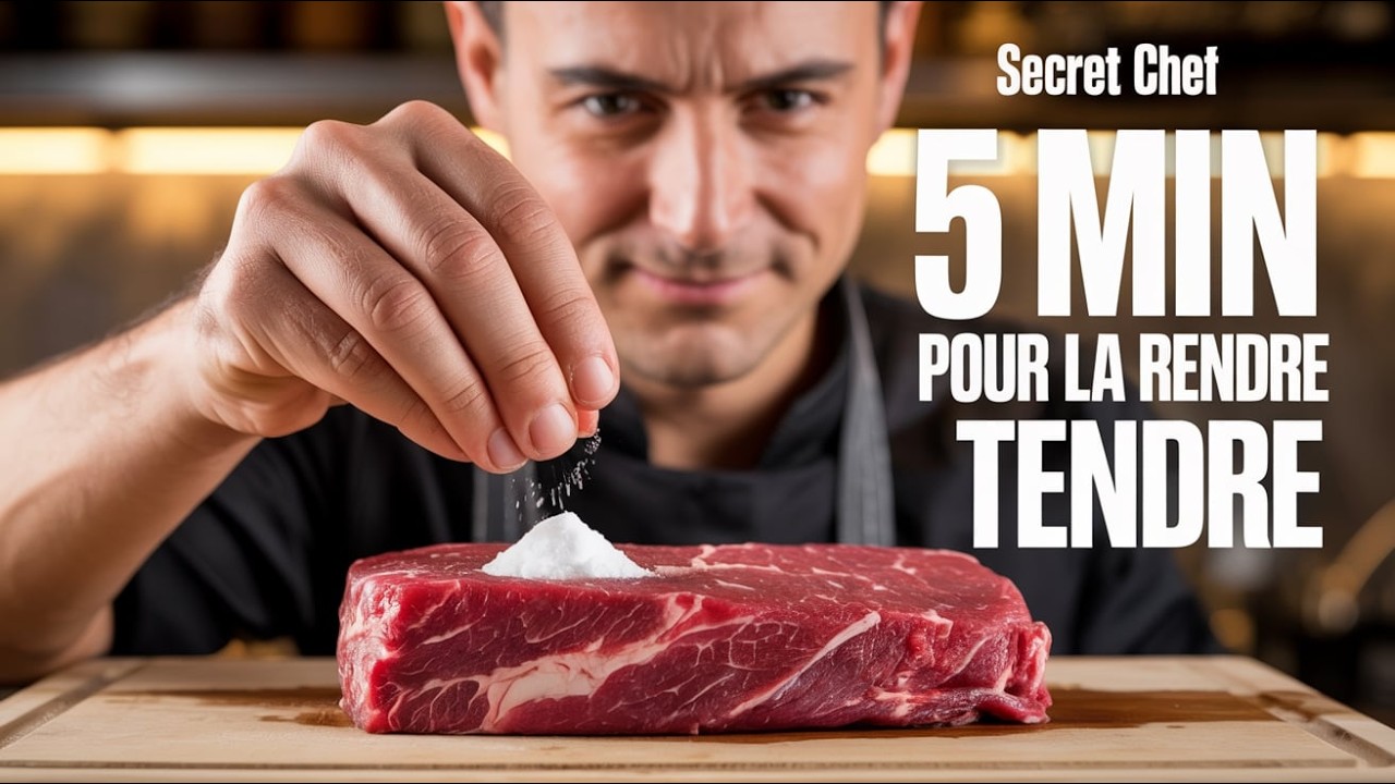 Secret de Chef : Attendrir une Viande Dure en Moins de 5 Minutes avec 1 Ingrédient Caché !