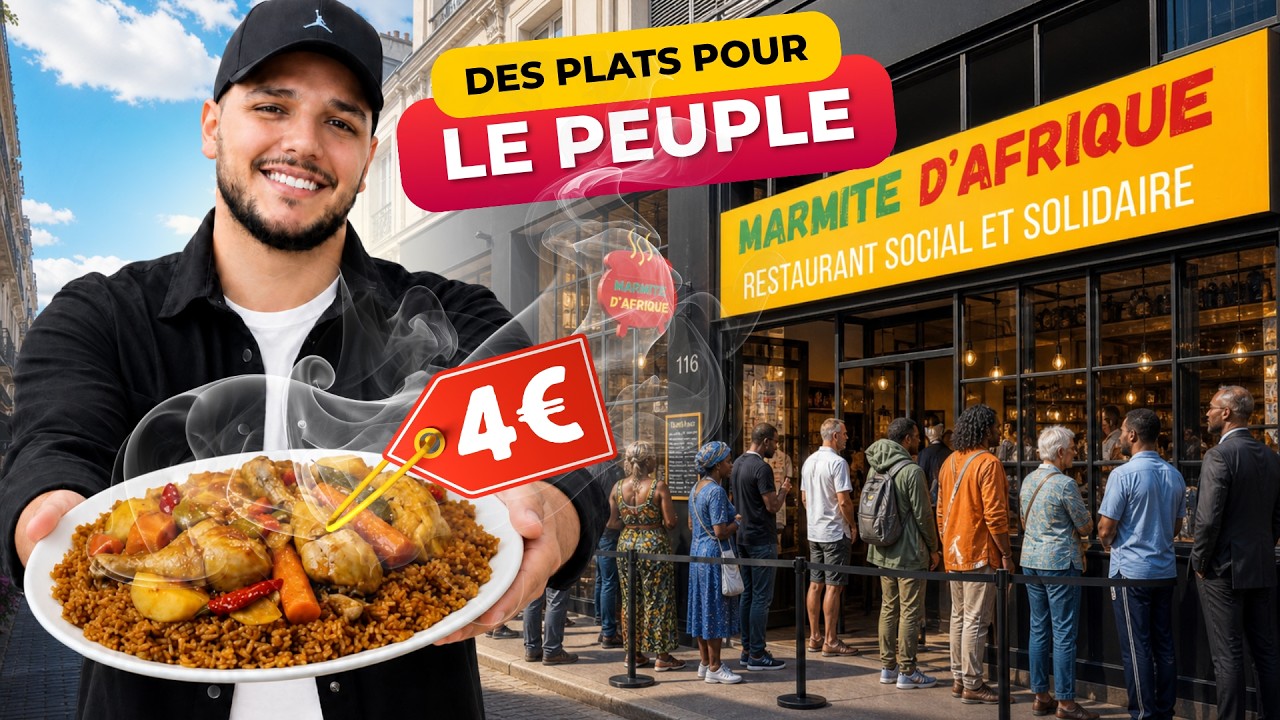 PLATS À 4€ À PARIS !! CE RESTO CHANGE DES VIES… 😳❤️