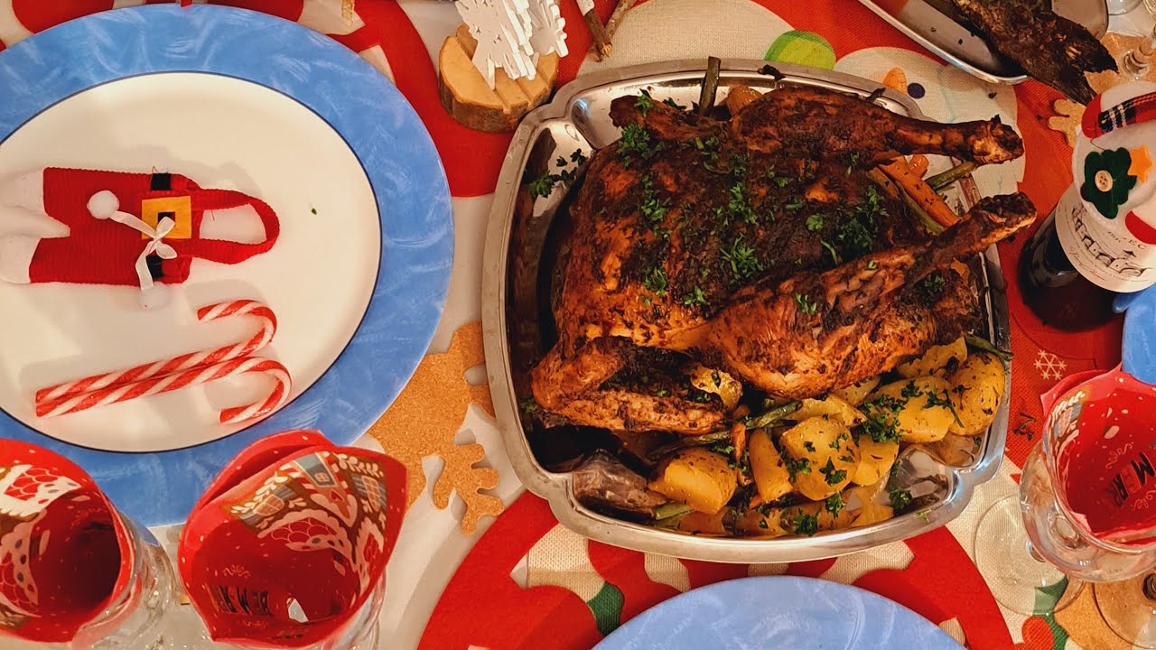 Mon fabuleux chapon au four, il est fondant à  souhait 😋😋😋