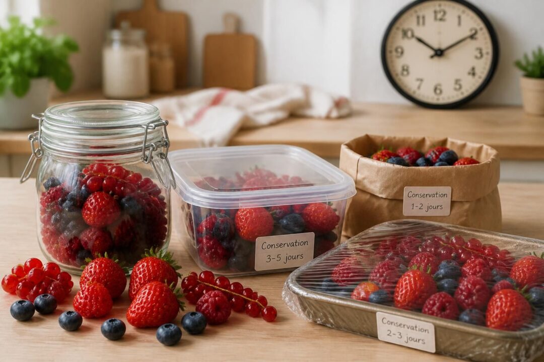 découvrez combien de temps conserver les fruits rouges grâce à des méthodes efficaces pour préserver leur fraîcheur et leur saveur plus longtemps.