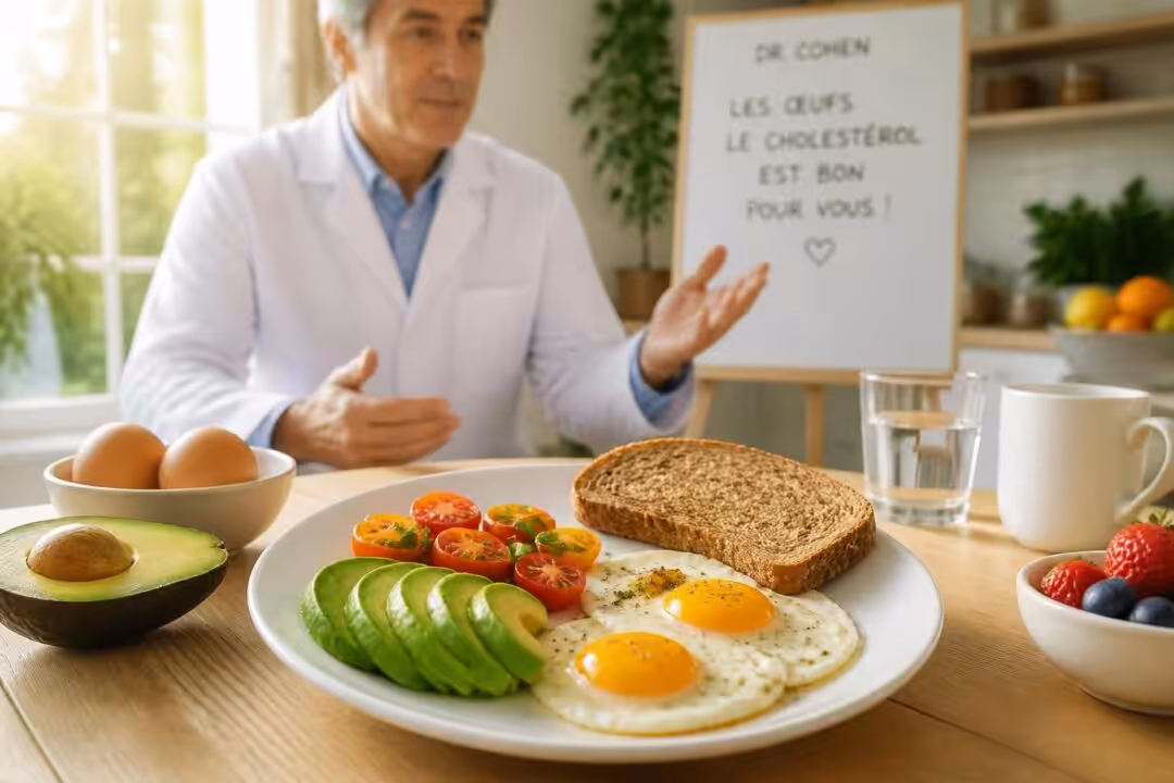 découvrez pourquoi le dr cohen recommande les œufs au petit-déjeuner pour ses bienfaits sur le cholestérol, en expliquant leur sécurité et leurs avantages pour la santé.