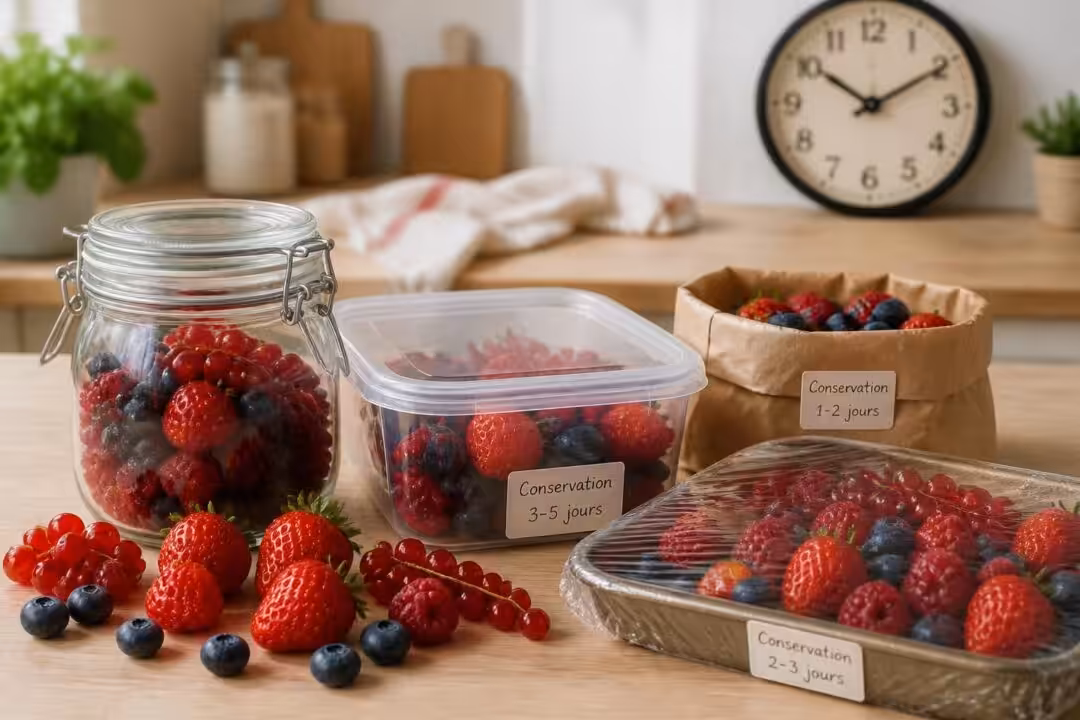 découvrez combien de temps conserver les fruits rouges grâce à des méthodes efficaces pour préserver leur fraîcheur et leur saveur plus longtemps.